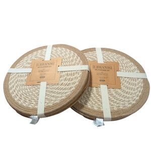 Urban86 Round 15 Inch Woven Placemats Set